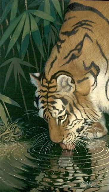 Tiger Eye - Bengal Tiger by Richard Sloan (1935-2007)
